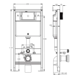 Установка для унитаза Imprese i-FRAME (i1210) Фото - 1