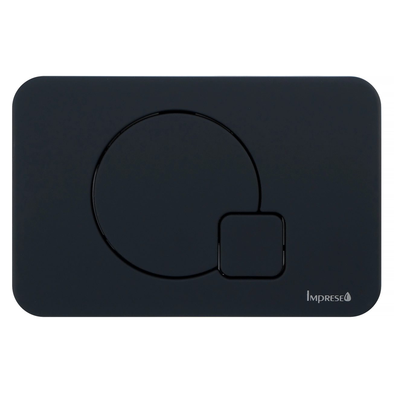 Клавіша змиву IMPRESE i7115, чорний soft-touch (i7115PB)
