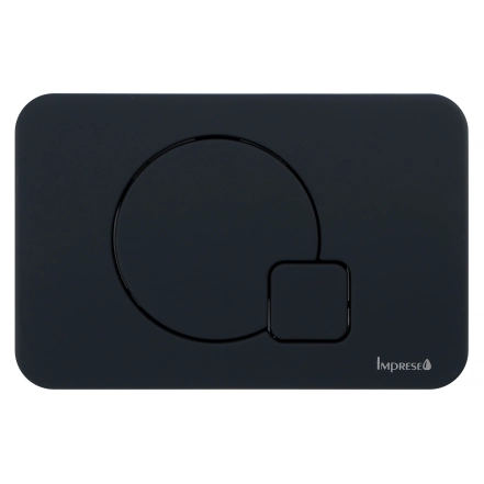 Клавіша змиву IMPRESE i7115, чорний soft-touch (i7115PB)