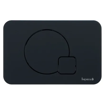 Клавіша змиву IMPRESE i7115, чорний soft-touch (i7115PB)