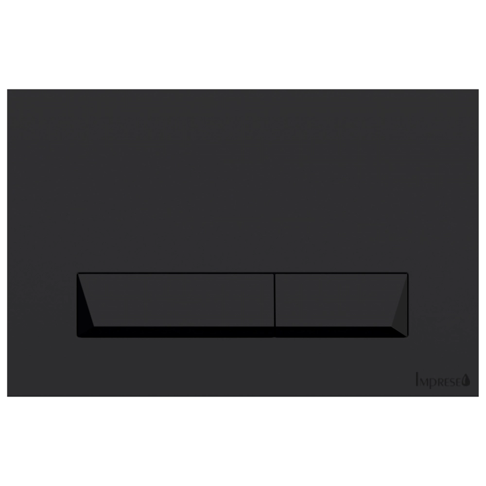 Клавіша змиву IMPRESE Pan Laska Black Soft Touch, чорний (i8040B)