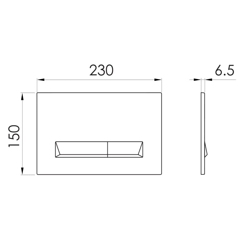 Клавіша змиву IMPRESE Pan Laska Black Soft Touch, чорний (i8040B) Фото - 1