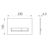 Клавіша змиву IMPRESE Pan Laska Black Soft Touch, чорний (i8040B) Фото - 1