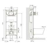 Установочный комплект для унитаза Imprese i-Frame 3в1 (i9120C) Фото - 1