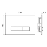 Инсталляция для унитаза с кнопкой IMPRESE i-FRAME i9120W, белый глянцевый Фото - 3