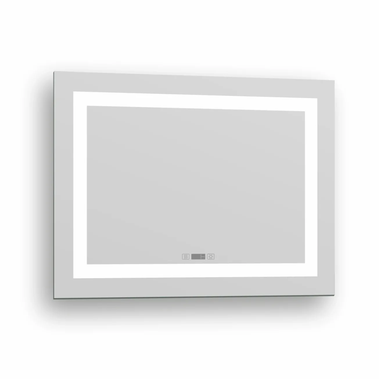 Зеркало 60x80 с подсветкой, подогревом, часами, Imprese KARLOV Option m08607600MC