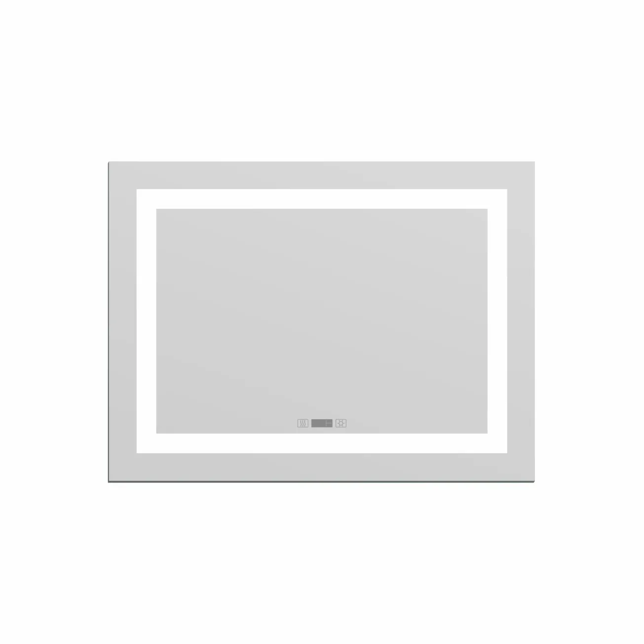 Зеркало 60x80 с подсветкой, подогревом, часами, Imprese KARLOV Option m08607600MC Фото - 1