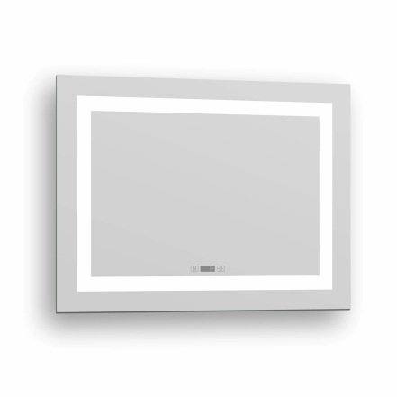 Дзеркало 60x80 з підсвіткою, підігрівом, годинником, Imprese KARLOV Option m08607600MC