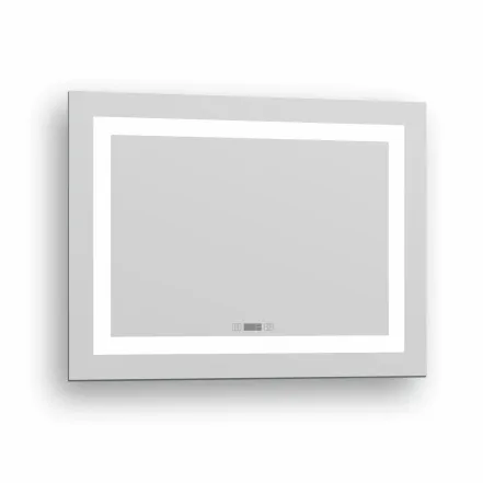 Зеркало 60x80 с подсветкой, подогревом, часами, Imprese KARLOV Option m08607600MC