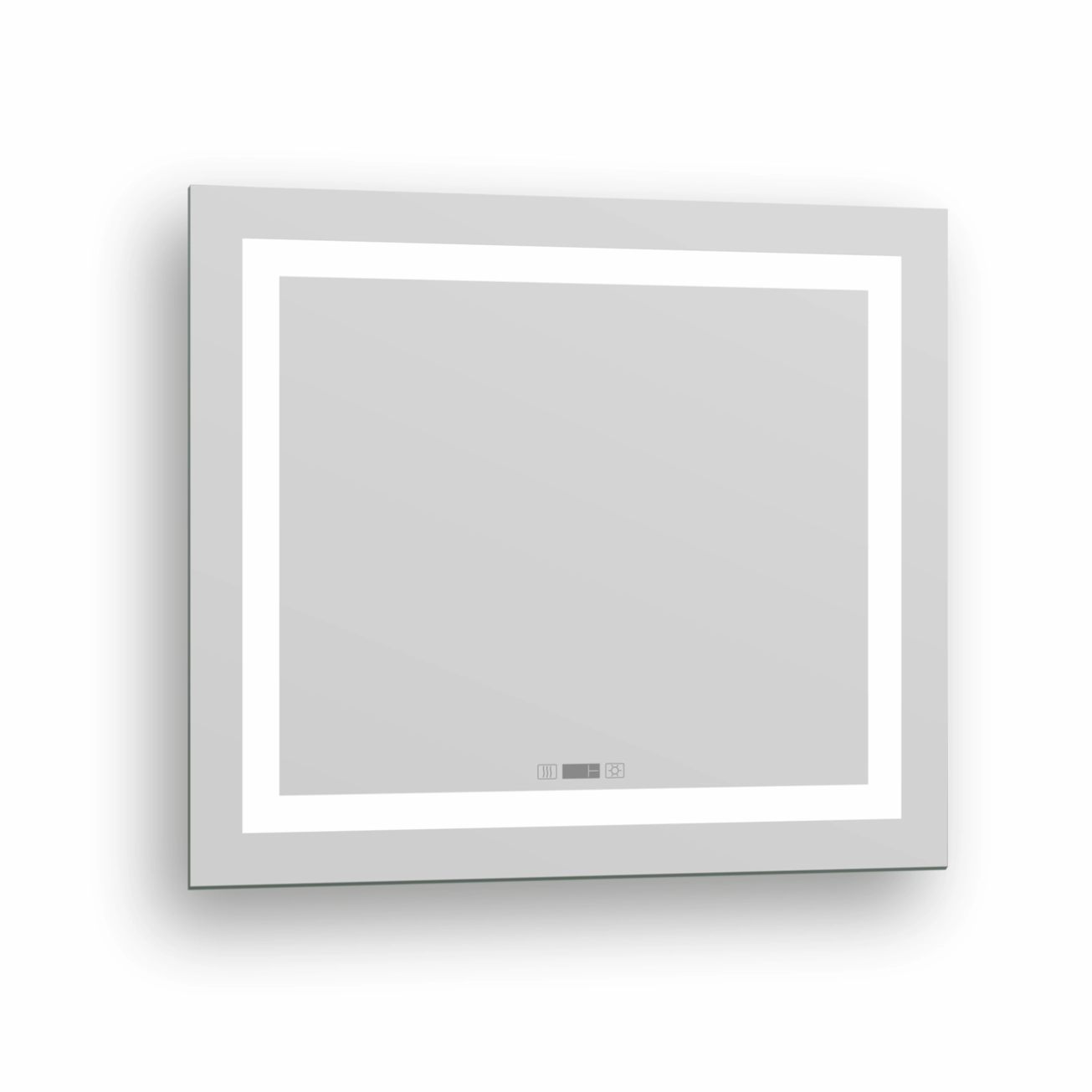Дзеркало 70x80 з підсвіткою, підігрівом, годинником, Imprese KARLOV m08607600MD