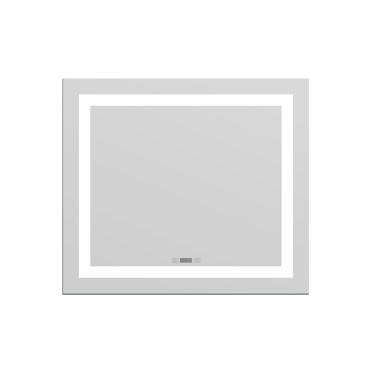 Дзеркало 70x80 з підсвіткою, підігрівом, годинником, Imprese KARLOV m08607600MD Фото - 2