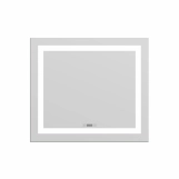 Дзеркало 70x80 з підсвіткою, підігрівом, годинником, Imprese KARLOV m08607600MD Фото - 2