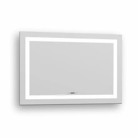 Зеркало 70x100 с подсветкой, подогревом, часами, Imprese KARLOV Option m08607600ME