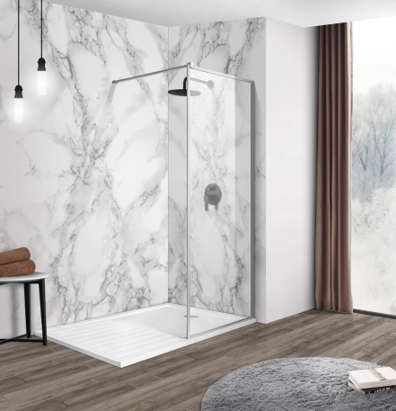Душевая стенка IMPRESE WALK-IN 110x200 s09111001TR, стекло прозрачное