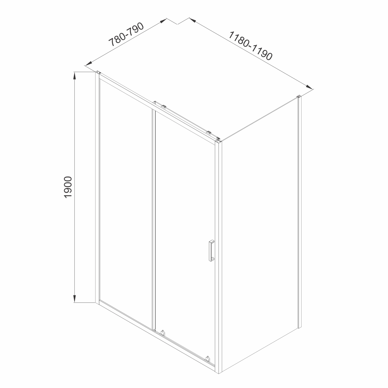 Душова кабіна прямокутна 120x80 IMPRESE SKALA s09806012GR Фото - 1