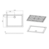 Душовий піддон акриловий Imprese ShowerPad 90*120*3,5см (SPS-1290) Фото - 1