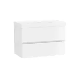 Тумба с умывальником IMPRESE Osser 80x50x45 см, подвесная, белая (u08509111FJ)