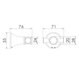 Крючок для ванной комнаты IMPRESE PODZIMA LEDOVE ZMK01170121 Фото - 1