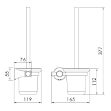 Щетка для унитаза IMPRESE PODZIMA LEDOVE ZMK01170126 Фото - 1