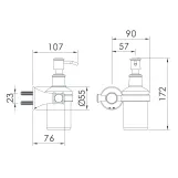 Дозатор жидкого мыла IMPRESE PODZIMA LEDOVE ZMK01170131 Фото - 1