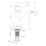 Змішувач для біде IMPRESE PODZIMA ZRALA ZMK02170807, брашований чорний Фото - 1