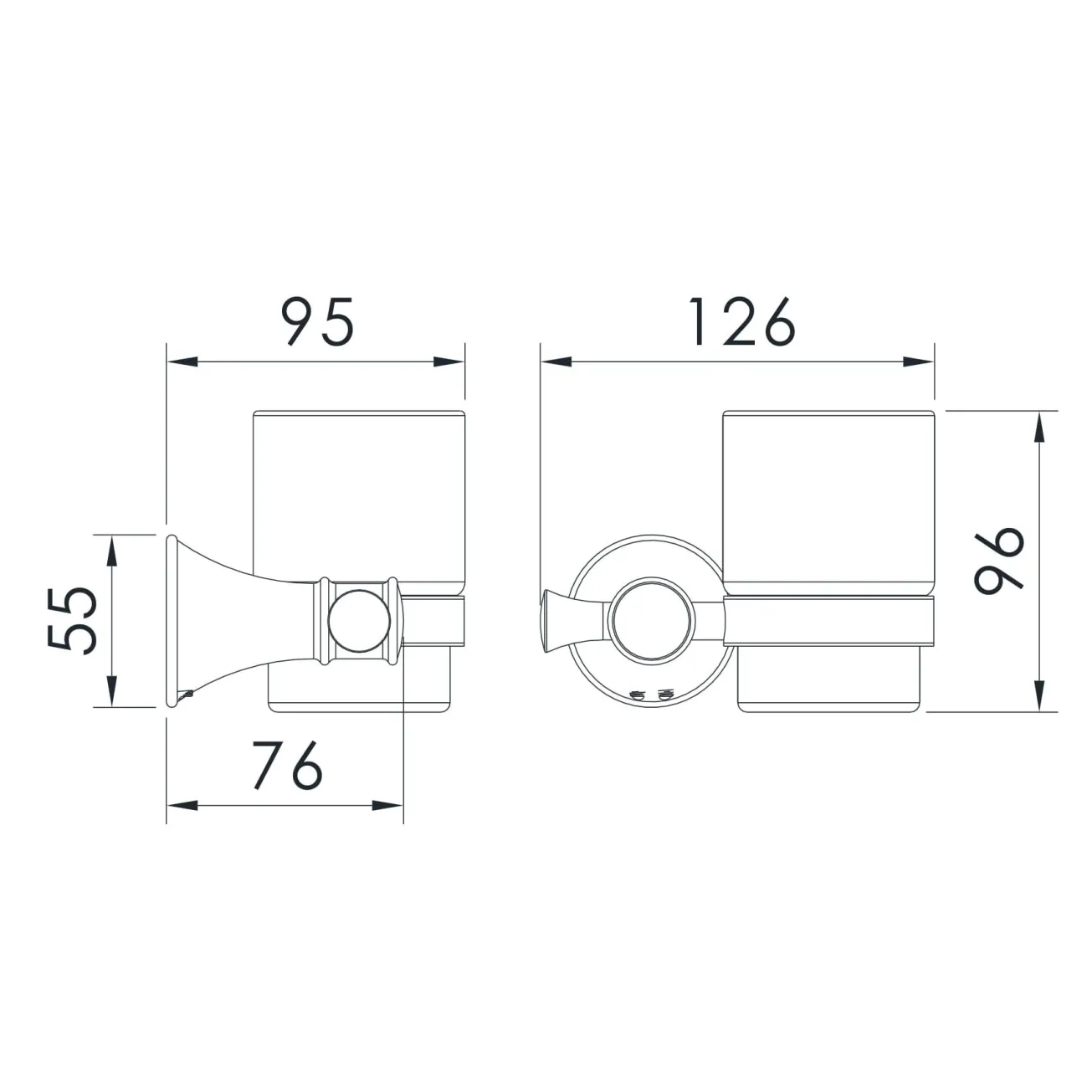 Стакан для зубных щеток IMPRESE PODZIMA ZRALA ZMK02170823 Фото - 1