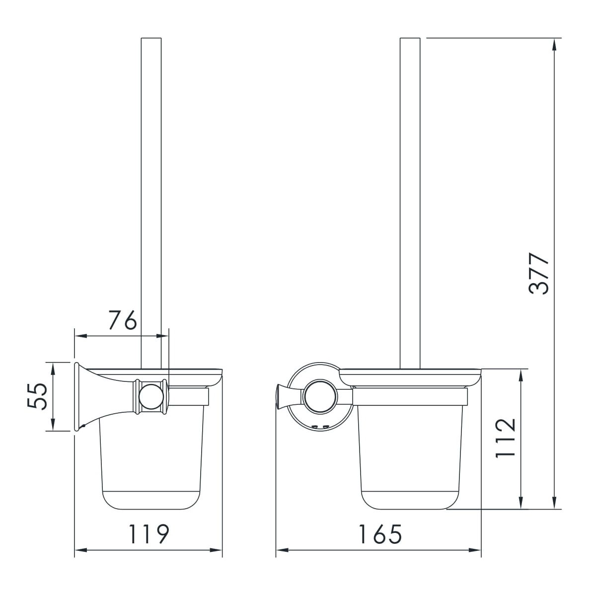 Щетка для унитаза IMPRESE PODZIMA ZRALA ZMK02170826 Фото - 1
