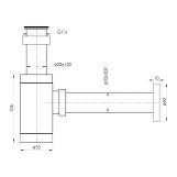 Сифон для умивальника IMPRESE PODZIMA ZRALA ZMK021708600 Фото - 1