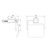 Держатель туалетной бумаги IMPRESE GRAFIKY ZMK041807220, черный никель Фото - 1