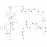 Душевая система скрытого монтажа Imprese Grafiky, черный никель (ZMK0424070482) Фото - 1
