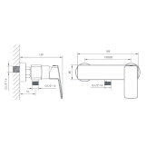 Смеситель для душа IMPRESE GRAFIKY ZMK061901080, хром Фото - 1