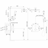 Душевая система с термостатом скрытого монтажа Imprese GRAFIKY (ZMK0624010482) Фото - 1