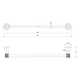Держатель полотенец IMPRESE BRENTA ZMK071901270, 600 мм, хром Фото - 1