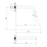 Вилив для змішувача Imprese Brenta ZMK091908300 Фото - 1