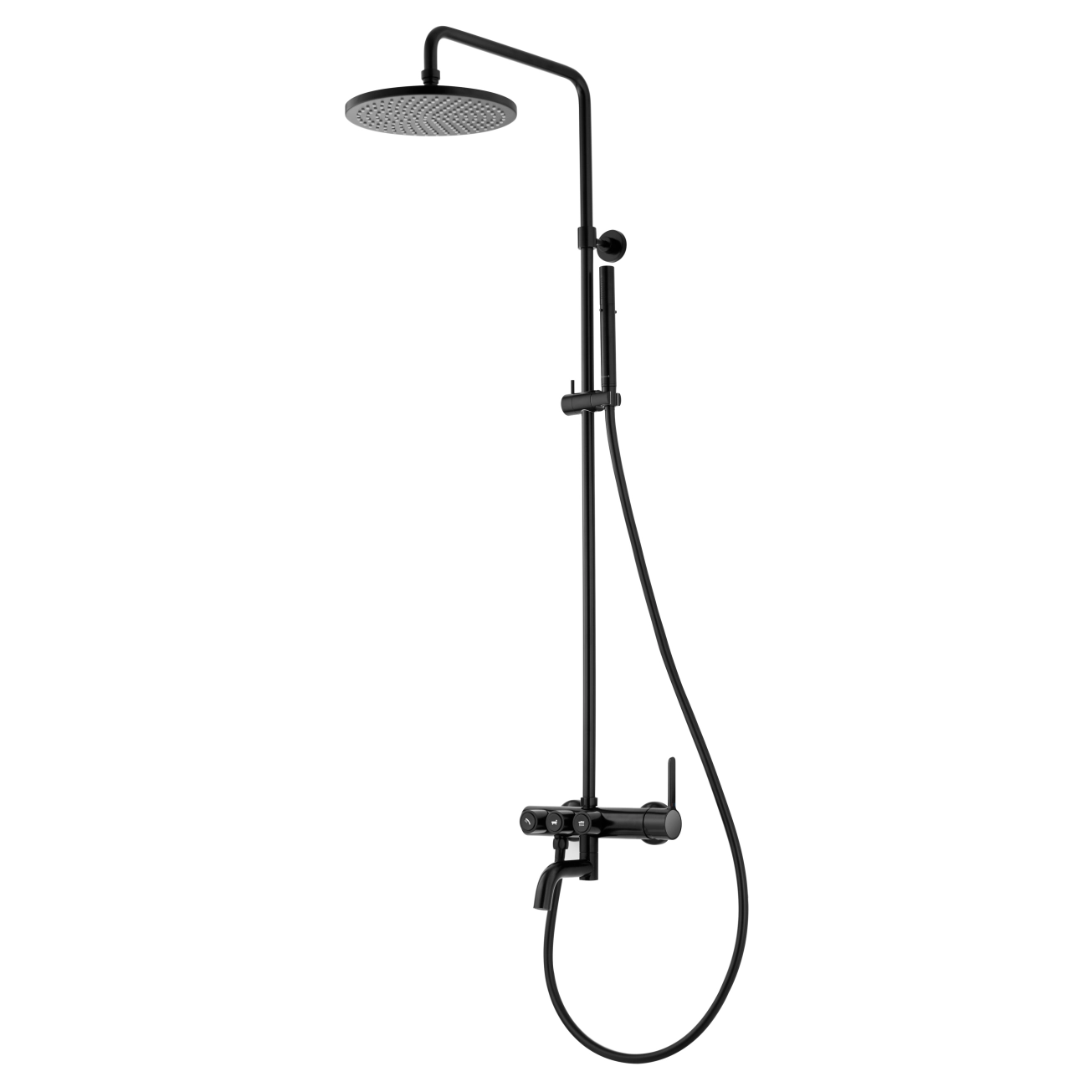 Душова система IMPRESE SMART CLICK 255 мм чорний