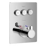Смеситель скрытого монтажа с термостатом IMPRESE SMART CLICK ZMK101901235, хром