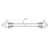 Шланг для душу 1500 мм IMPRESE GRAFIKY ZMK1724150362, брашована бронза Фото - 1