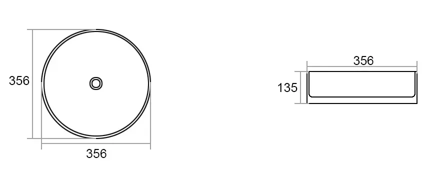 Умивальник Imprese I-form 35,6*35,6*13,5 см (с06010603-36) Фото - 1