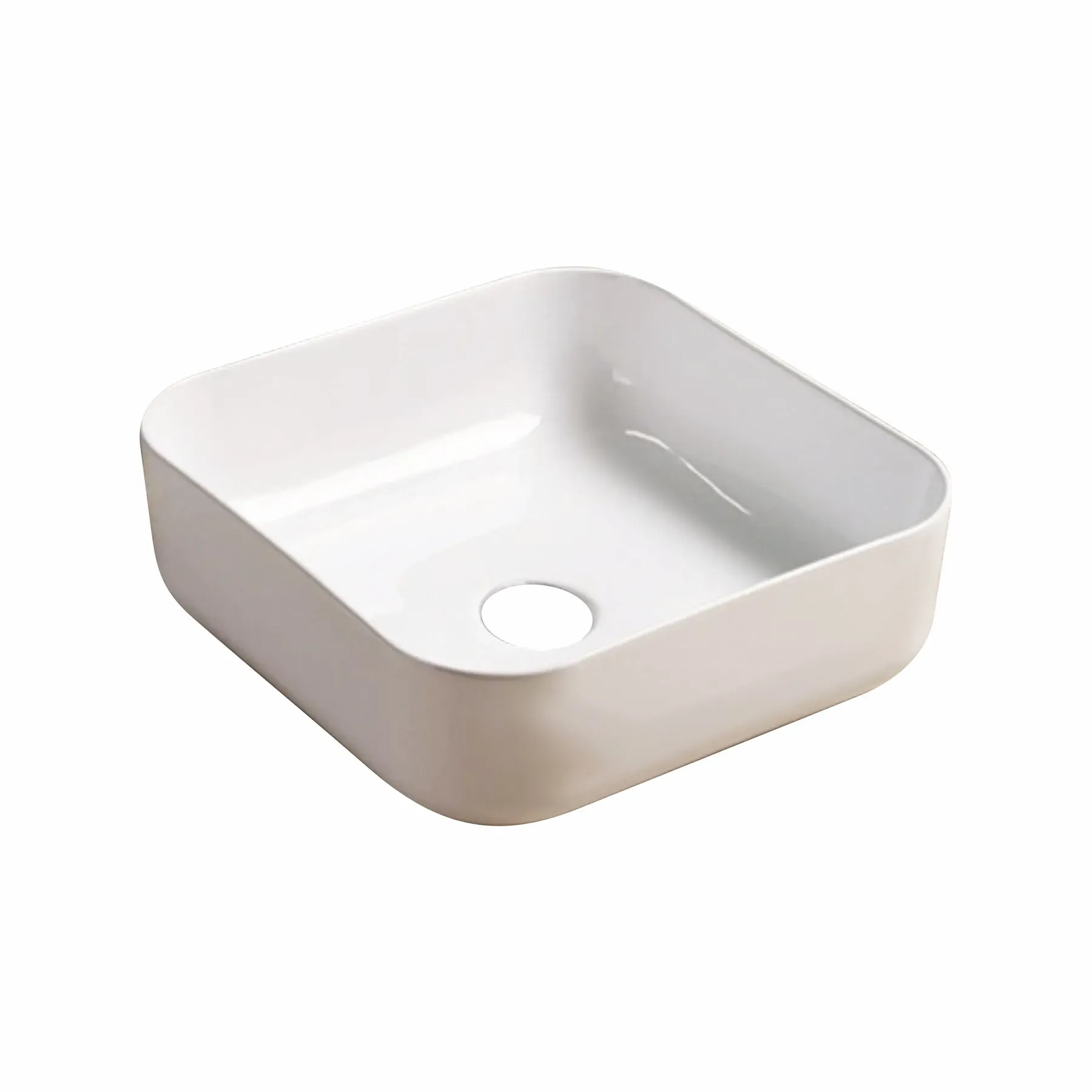 Умивальник Imprese I-Form White Glossy  38x38 см, білий глянцевий (С06010603-38)