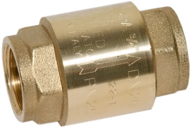 Обратный клапан ITAP EUROPA с латунным штоком Ø3/4"  PN25 -20/+100°C