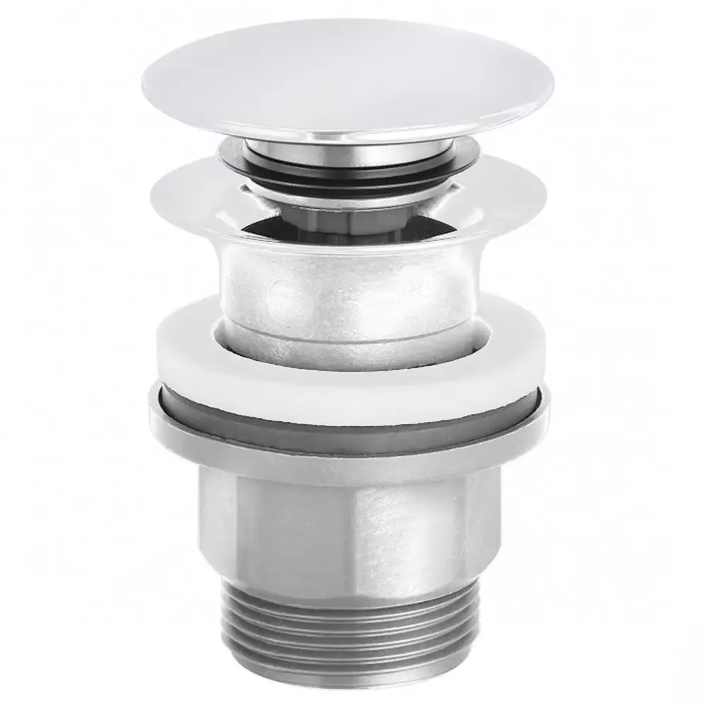 Донний клапан для раковини Kludi Plus push open, білий матовий (1042653-00)