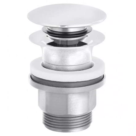 Донний клапан для раковини Kludi Plus push open, білий матовий (1042653-00)