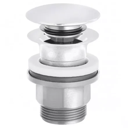 Донний клапан для раковини Kludi Plus push open, білий матовий (1042653-00)