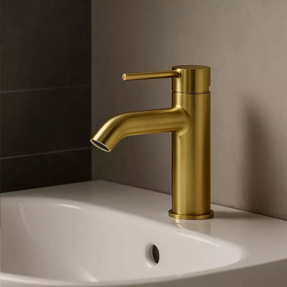 Смеситель для раковины Kludi Bozz, брашированное золото (38282N076) Фото - 2