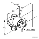 Внутренняя часть смесителя для ванны и душа Kludi Bozz (38624N) Фото - 1