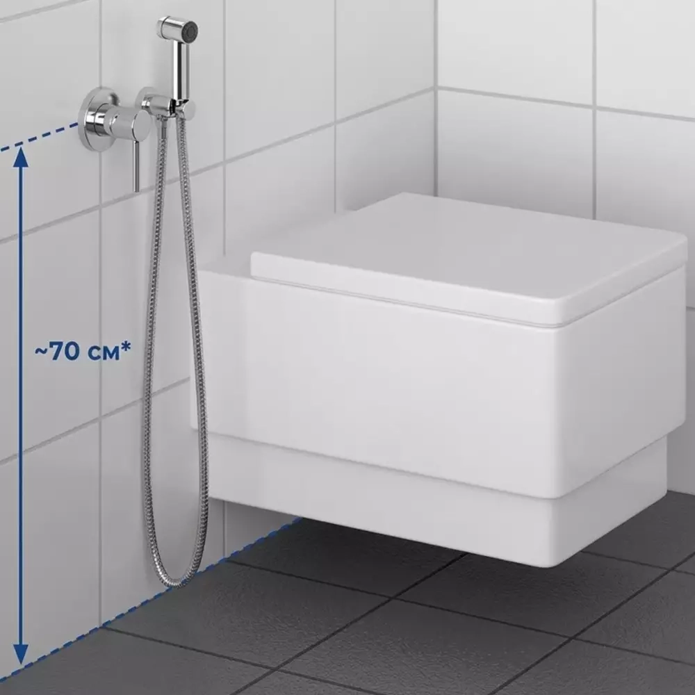 Гигиенический душ Kludi Bozz со смесителем (389980576) Фото - 2