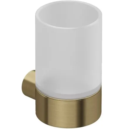 Склянка Kludi Vela R з тримачем, золото матовий (58975N0)
