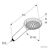 Ручной душ Kludi Freshline 1S (678000500) Фото - 1