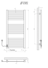 Рушникосушка електрична KOSSER Герда 1000х500 EL Фото - 4