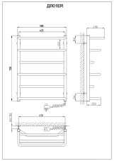 Рушникосушка електрична KOSSER Лотос 700х530/6 ЕR  Фото - 4